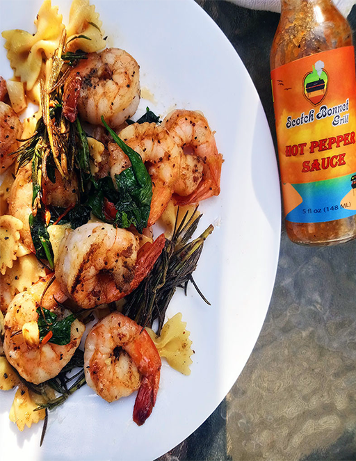 Garlic Shrimp & Bowtie Pasta